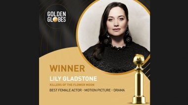 Golden Globes 2024: Lily Gladstone Secures Best Female Actor for Killers of the Flower Moon