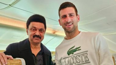 'Surprise in the Skies', Tamil Nadu Chief Minister MK Stalin Meets Tennis Legend Novak Djokovic