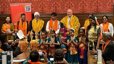 Ram Mandir Pran Pratishtha Ceremony: UK Parliament Echoes With Chants of ‘Shri Ram’ in Celebrations for Ram Temple (Watch Video)