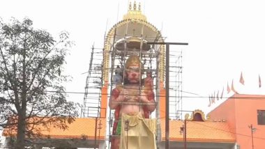 Ram Mandir Special: 51 Feet Long Lord Hanuman Idol To Be Inaugurated Along With Spectacular Laser Light Show in Delhi's Geeta Colony on January 22 (Watch Video)