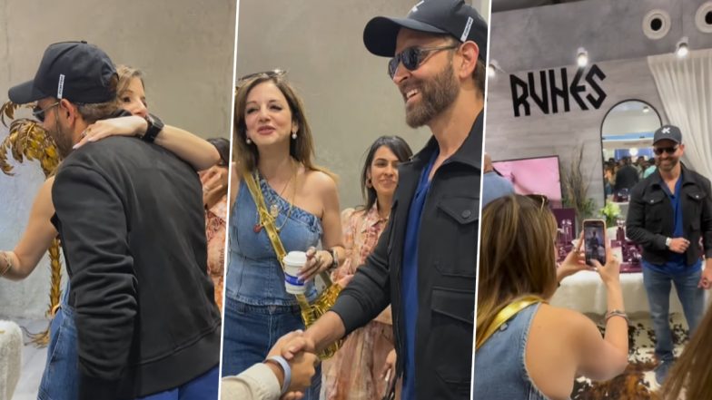 Hrithik Roshan and Ex-Wife Sussane Khan’s Reunion at Mumbai Event Steals the Spotlight, Netizens Say ‘Mast Lagti Inki Jodi’ (Watch Video)