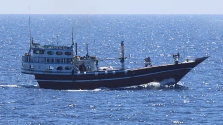 Indian Navy Foils Piracy Bid: INS Sumitra Safely Rescues Iran Fishing Vessel Iman From Somali Pirates