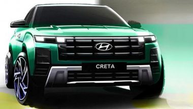 2024 Hyundai Creta Facelift: Hyundai Likely to Unveil New Creta Facelift on January 16; Check Booking Details, Specifications, Features and Price