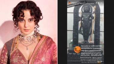 Kangana Ranaut Reacts to Lord Ram’s Idol in Ayodhya, Says, ‘I Always Thought Lord Rama Looked like This’ (See Pics)