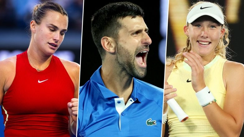 Australian Open 2024 Day 6 Highlights Daily Round-Up and Match Results: Novak Djokovic, Mirra Andreeva, Aryna Sabalenka, Stefanos Tsitsipas Advance; Indians Shine in Men&rsquo;s Doubles Action