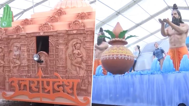 Republic Day Parade 2024: Uttar Pradesh’s Special Tableau Depicting Ram Lalla Idol To Be Showcased on January 26 (Watch Video)