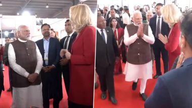 PM Narendra Modi Inaugurates Vibrant Gujarat Global Trade Show, Releases Commemorative Coin and Stamp (Watch Videos)