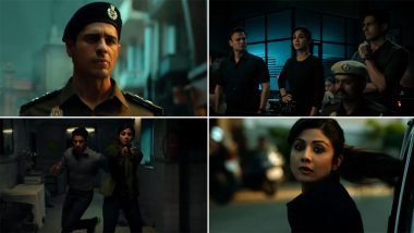 Indian Police Force Trailer: Rohit Shetty’s OTT Debut, Starring Sidharth Malhotra, Shilpa Shetty and Vivek Oberoi, is High on Action and Dialogue-baazi! (Watch Video)