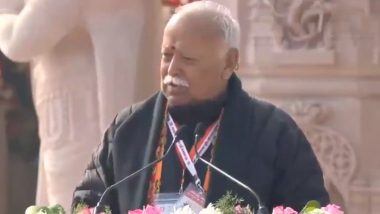 Ram Temple Consecration Ceremony: Ram Rajya Is Coming, Everyone in Country Has To Shun Disputes, Says RSS Chief Mohan Bhagwat (Watch Video)