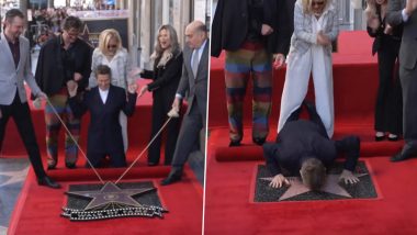 Willem Dafoe Makes Rare Public Appearance With Wife Giada Colagrande, Kisses His Hollywood Walk of Fame Star During the Ceremony (Watch Video)