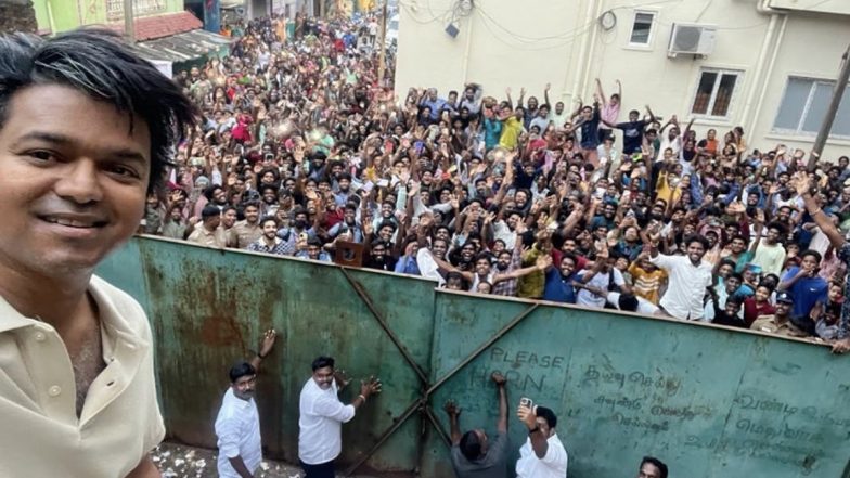 The Greatest Of All Time: Thalapathy Vijay Clicks Selfie With Fans On ...