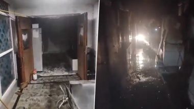 Delhi Fire: Major Blaze Erupts at AIIMS Director's Office, Seven Fire Tenders on Scene (Watch Video)