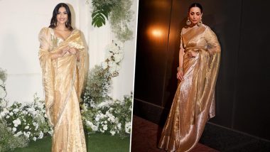 Fashion Faceoff: Sonam Kapoor or Malaika Arora, Who Slayed In her Golden Manish Malhotra Saree?
