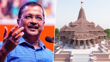 Ram Temple ‘Pran Pratishtha’: Delhi CM Arvind Kejriwal Yet To Receive Formal Invitation for Ram Mandir Consecration Ceremony in Ayodhya, Say AAP Sources