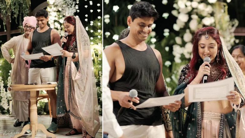 Ira Khan Shuts Trolls Mocking Husband Nupur Shikhare’s Entry to Their Wedding in Tank Top and Shorts, Shares Insta Story (View Pic)