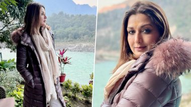 Sonali Bendre Kicks Off New Year on a Positive Note, Visits Neelkanth With Family (View Pics)
