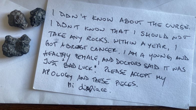 &lsquo;Didn't Know About Infamous Curse&rsquo;: Tourist Returns Stolen Stones From Ancient Site in Pompeii After Being Diagnosed With Breast Cancer