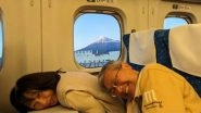 Japan: Couple&rsquo;s Heartwarming Gesture of Ducking on Their Seats, Allowing Co-Passenger to Take Mt Fuji's Picture Goes Viral