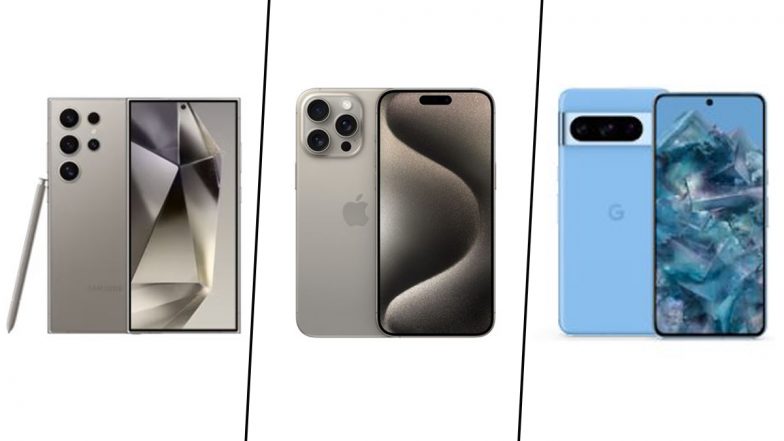 Samsung Galaxy S24 Ultra vs iPhone 15 Pro Max vs Google Pixel 8 Pro; Check Full Comparison; Know Difference of Specifications, Features and Price