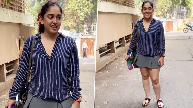 Bride-To-Be Ira Khan Spotted Outside Aamir Khan’s Residence Ahead of Her Wedding With Fiance Nupur Shikhare (Watch Video)