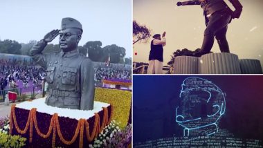Netaji Subhas Chandra Bose Jayanti 2024: PM Narendra Modi Pays Floral Tribute to Indian Freedom Fighter on His 127th Birth Anniversary at Samvidhan Sadan