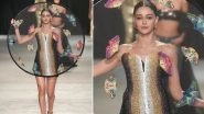 Ananya Panday Slays in International Runway Debut with Rahul Mishra at Paris Haute Couture Week Show (Watch Video)