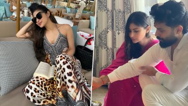 Mouni Roy Chills on Sofa, Performs Havan With Hubby Suraj Nambiar As She Unveils ‘Pieces of Life’ in Candid Instagram Post (View Pics)