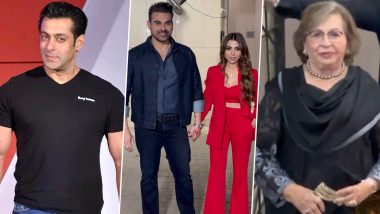 Salman Khan, Arpita Khan, Helen and Others Arrive in Style for Arbaaz Khan’s Wife Shura Khan’s Starry Birthday Bash (Watch Videos)