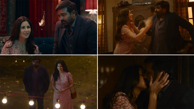 Merry Christmas Song ‘Nazar Teri Toofan’: Katrina Kaif, Vijay Sethupathi Tease Us By Nearly Kissing in This Sweet, Romantic Track! (Watch Video)