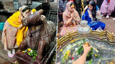 Sara Ali Khan Visits Grishneshwar Jyotirlinga Temple To Seek Lord Shiva’s Blessing, Zara Hatke Zara Bachke Actress Shares Photos and Writes ‘Jai Bholenath’ (View Pics)