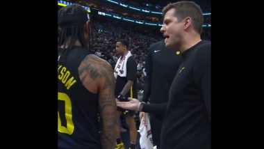 ‘Go Get a Rebound so I Can Sit Your A** Down’ Coach Will Hardy Makes Stern Remark at Jordan Clarkson During Utah Jazz vs Dallas Mavericks NBA 2023–24 Match, Video Goes Viral