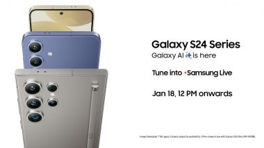 Samsung Live Event Today at 12 PM; Check Offers on Samsung Galaxy S24 Ultra and Other Models, Know How To Watch Live Streaming