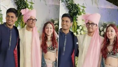 Aamir Khan Poses with Newlyweds Ira Khan and Nupur Shikhare in Post-Wedding Photos