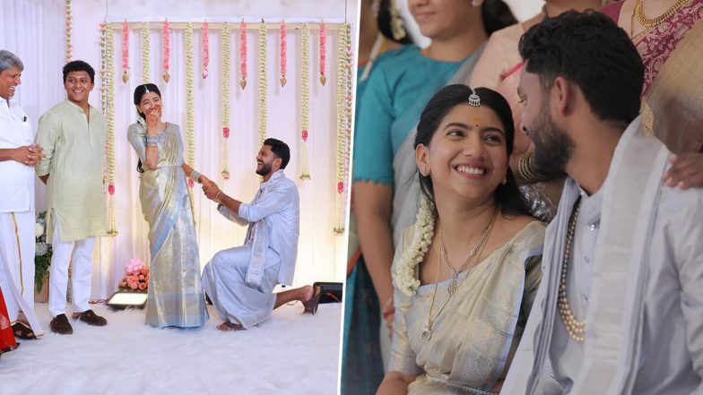 Sai Pallavi’s Sister Pooja Kannan Radiates Joy in Heartwarming Moments From Her Engagement Ceremony (View Pics)