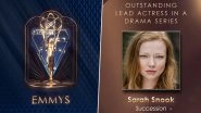 75th Emmys: Sarah Snook Wins Award for Outstanding Lead Actress in Drama Series Succession