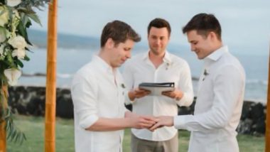 Sam Altman and Oliver Mulherin Are Married? Photo of OpenAI CEO and Partner Exchanging Rings Go Viral