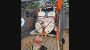 Ram Temple Consecration: World&rsquo;s Largest Lock, 1,265 KG Laddoo Prasad Arrive in Ayodhya As Ram Mandir Pran Pratishtha Approaches (Watch Video)