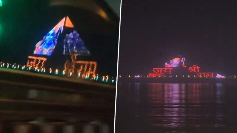 Ram Mandir Special: Mumbai's Bandra-Worli Sea Link Lit Up With 'Jai Shree Ram' Ahead of Pran Pratishtha Ceremony (Watch Video)