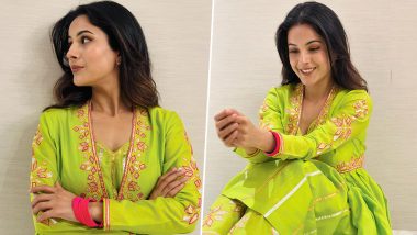 Shehnaaz Gill Dazzles in Vibrant Green Kurta Set, Unveils Royal Glamour in Latest Instagram Post! (View Pics)