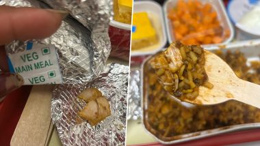 Non-Veg Food Served Instead of Veg Meal on Air India Flight From Calicut to Mumbai; Passenger Slams Airline on Social Media (See Pics)