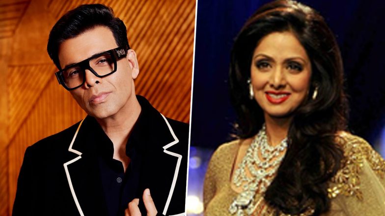 Koffee With Karan 8: Karan Johar Reveals He Was 'Crazily and Madly in Love' With Sridevi, Opens Up on His Fanboy Moment With Her