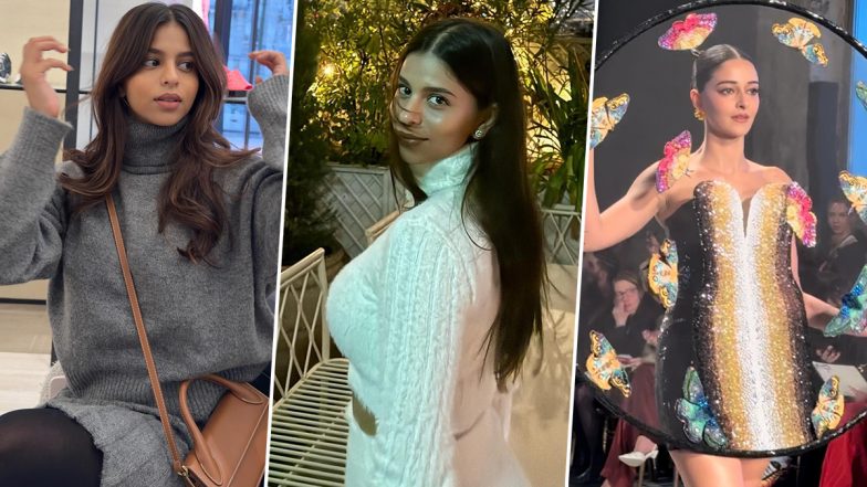 Suhana Khan Shares ‘Wow Worthy’ Paris Photo Dump Featuring BFF Ananya Panday’s Haute Couture Walk in Latest Instagram Post (View Pics)