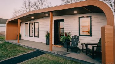 Inside a Recyclable 3D-printed Tiny Home