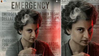 Emergency Release Date: Kangana Ranaut's Political Period Drama to Arrive in Theatres on June 14, 2024 (View Poster)
