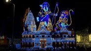 Ram Temple Inauguration: Mumbai&rsquo;s Shivaji Park Decked Up Ahead of Ram Mandir Pran Pratishtha Ceremony in Ayodhya (Watch Video)