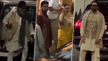 Ram Mandir Inauguration: Amitabh Bachchan, Madhuri Dixit and Other Celebs Leave For Ayodhya to Attend Pran Pratishtha Ceremony (Watch Videos)