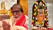 Amitabh Bachchan Shares Photos With Ram Lalla Idol in Ayodhya, Actor Says &lsquo;Bol Siya Pati Ramchandra Ki Jai&rsquo; (View Pics)