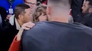 Taylor Swift and Travis Kelce KISS To Celebrate Latter's Win After Chiefs Secure Spot in 2024 Super Bowl (Watch Video)