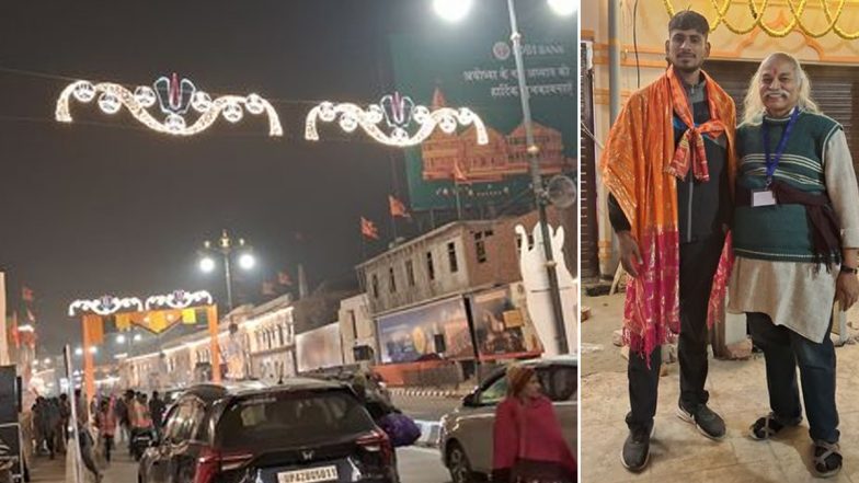 Padma Shri Professor HC Verma Shares Glimpses From Night Before Ram Mandir Pran Pratishtha in Ayodhya (See Pics)