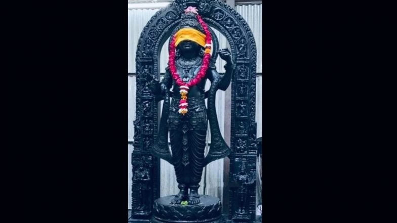 Ram Mandir Consecration: First Images of Ram Lalla Idol Unveiled Ahead of ‘Pran Pratishtha’ Ceremony (See Pics)